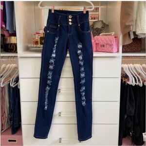 Axxul Jens Butt Lift Skinny Jeans Size USA 1